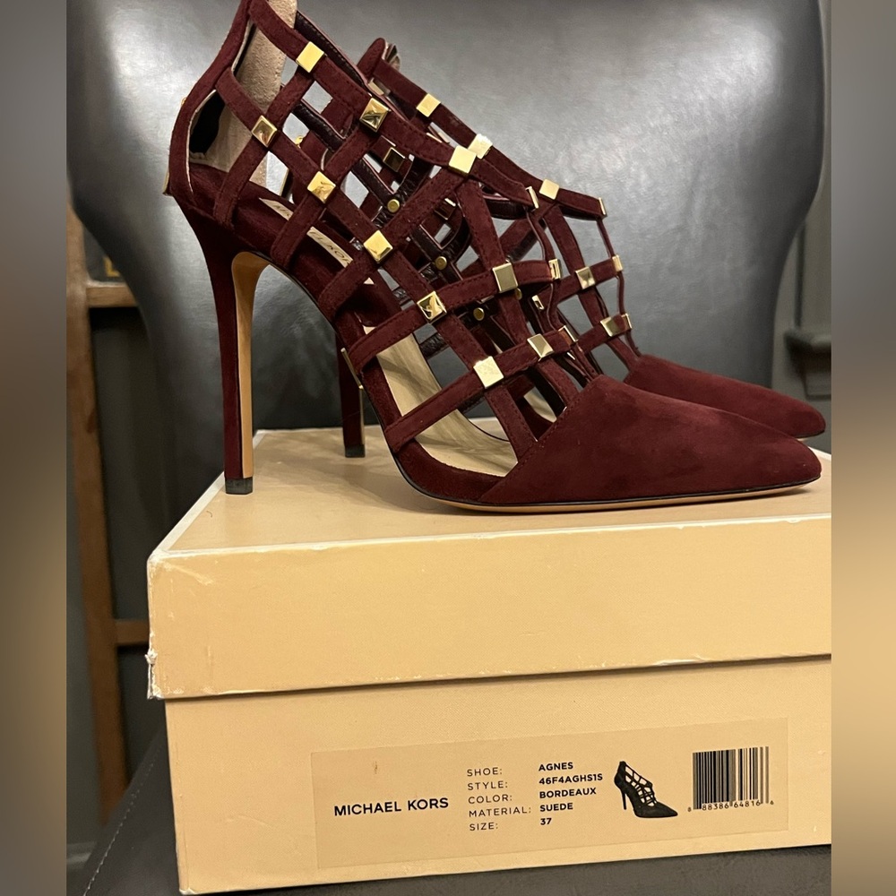 Michael Kors Agnes Pointed Toe Caged Stilettos